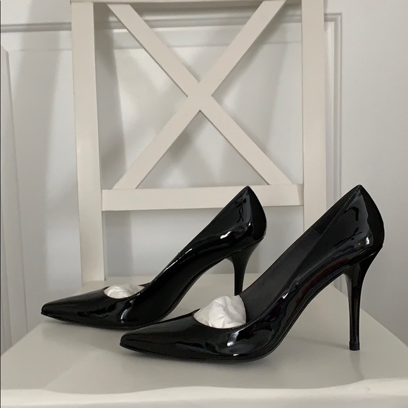 NWT Stuart Weitzman Black Patent Heels Sz 10.5 - Picture 3 of 7